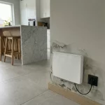 Aparelho ATE instalado em parede com humidade ascensional